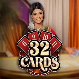 32 Cards slot logo by Ezugi at Tikal Casino