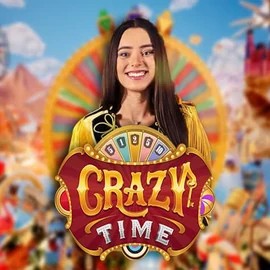 Crazy Time slot logo by Evolution at Tikal CasinoCrazy Time