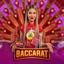 Mega Baccarat casino game by Pragmatic Play – featured logo at Tikal Casino
