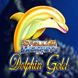 Dolphin Gold with Stellar Jackpots slot icon by Lightning Box Game, available at Tikal Casino